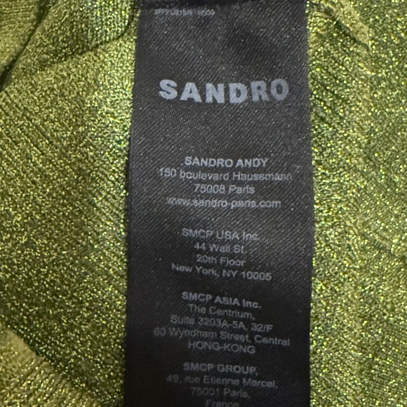 Sandro Green Crew Neck Sweater - bundle with matching pants - Picture 4 of 5